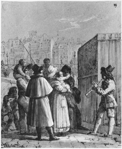 Dukkeføreren på Pont Neuf av Jean Henri Marlet