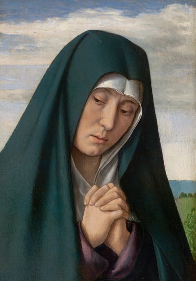 Fragment fra Christ Carrying the Cross: Mourning Virgin, 150005. av Jean Hey