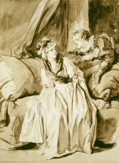 Brevet eller den spanske samtalen av Jean Honore Fragonard