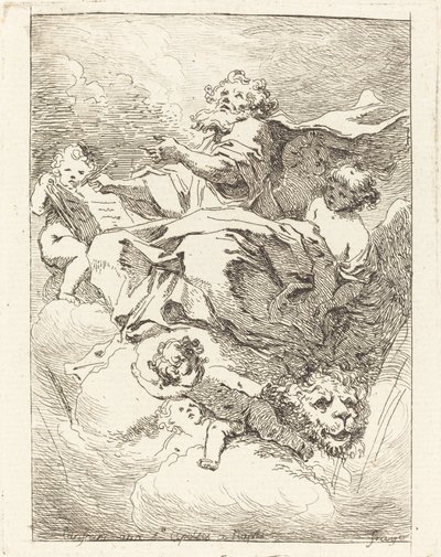 Sankt Markus av Jean Honoré Fragonard after Giovanni Lanfranco