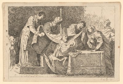 Omskjæringen av Jean Honoré Fragonard after Jacopo Tintoretto