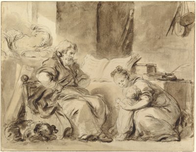 En bønn for bestefar av Jean Honore Fragonard