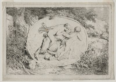 Bachchanals: nymfe austa at satyr, ೧೭೬೩. av Jean Honore Fragonard