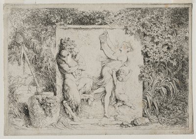 Bacchanales: The Satyrs Dance, 1763. av Jean Honore Fragonard