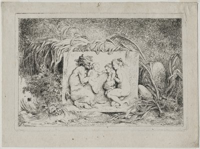 Bacchanales: The Satyrs Family, 1763. av Jean Honore Fragonard