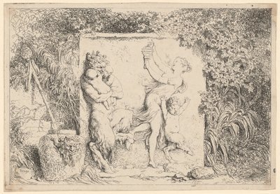Satyrenes dans av Jean Honore Fragonard