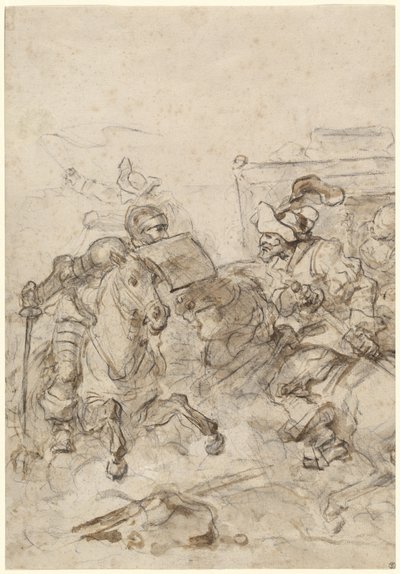 Don Quijote angriper Biscaya av Jean Honore Fragonard