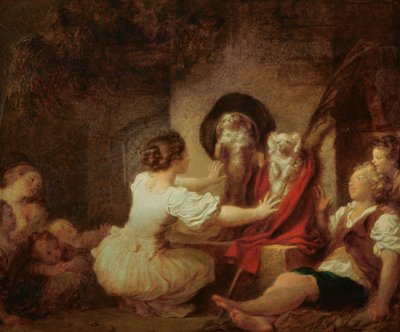 Utdanning er alt, ca. 1780 av Jean Honore Fragonard