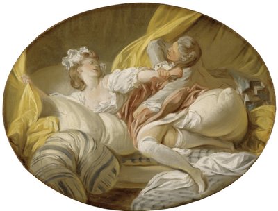 La resistance inutile (Useless Resistance), av Fragonard, Jean Honore (1732-1806). Olje på lerret. Mål: 45x60,5 cm. Nationalmuseum Stockholm av Jean Honore Fragonard