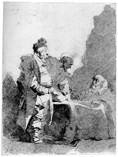 Handelsmenn, c1750-1800, 1924 av Jean Honore Fragonard