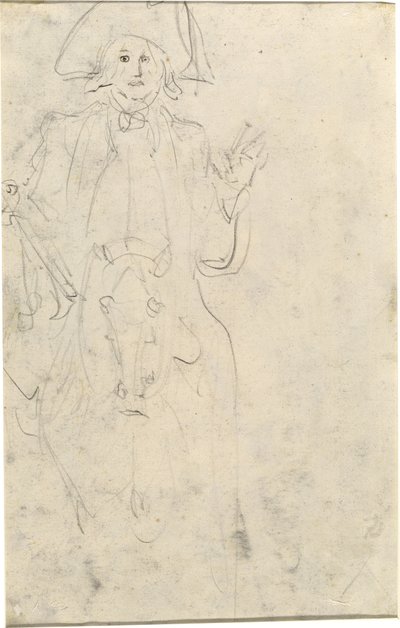 Mann på hest [verso] av Jean Honore Fragonard