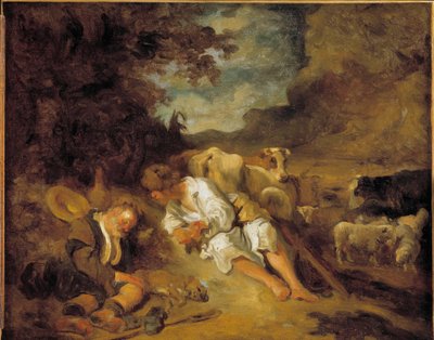 Merkur und Argus von Jean Honore Fragonard
