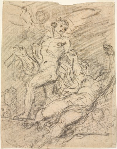 Orpheus og Eurydice recto, ca. 1761. av Jean Honore Fragonard