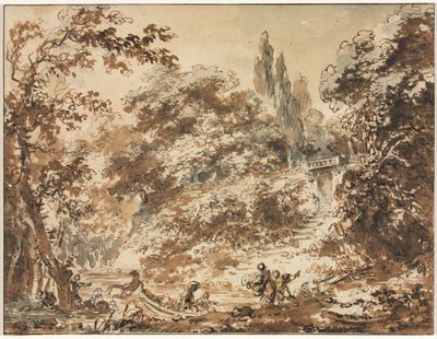 Scene i en park av Jean Honore Fragonard