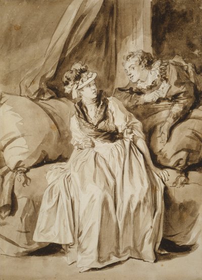 Brevet, eller den spanske samtalen av Jean Honore Fragonard