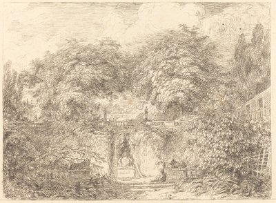 Den lille parken (Le petit parc) av Jean Honore Fragonard