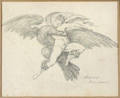 Voldtekten av Ganymedes, etter Michelangelo av Jean Honore Fragonard
