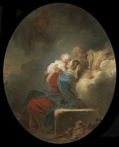 Die Rast auf der Flucht nach Ägypten, ca. 1774 von Jean Honore Fragonard