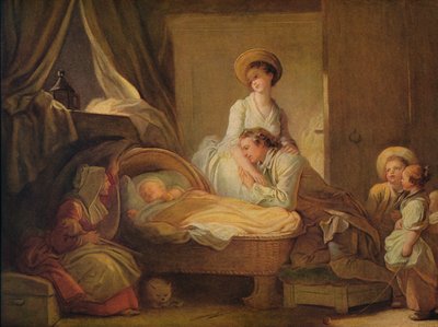 Besøket i barnehagen, c1775 av Jean Honore Fragonard
