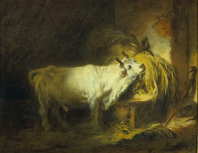 Den hvite oksen i stallen av Jean Honore Fragonard