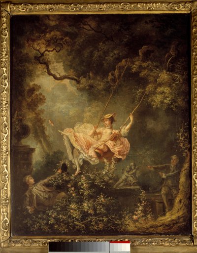 Escarpoletten. Maleri av Jean Honore Fragonard (1732-1806) av Jean Honore Fragonard