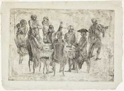 Voltaires lunsj på Ferney eller The Philosophers' Supper av Jean Huber