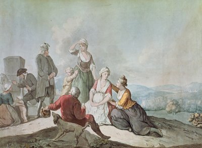 Voltaire samtaler med bøndene i Ferney av Jean Huber