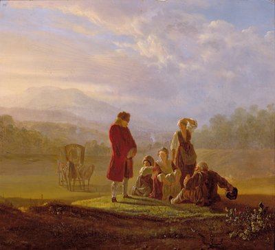 Voltaire samtaler med bøndene i Ferney av Jean Huber