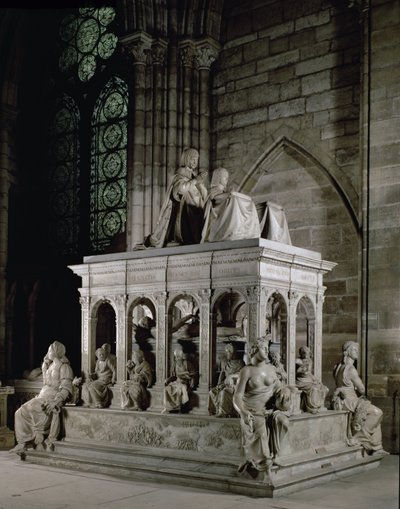 Graven til Ludvig XII (1462-1515) og Anne av Bretagne (1477-1514) (marmor) av Jean I Juste