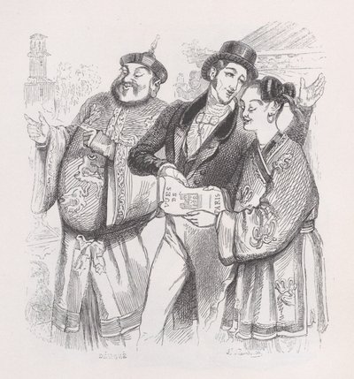 Jean av Paris fra The Complete Works of Béranger, 1836. av Jean Ignace Isidore Gérard