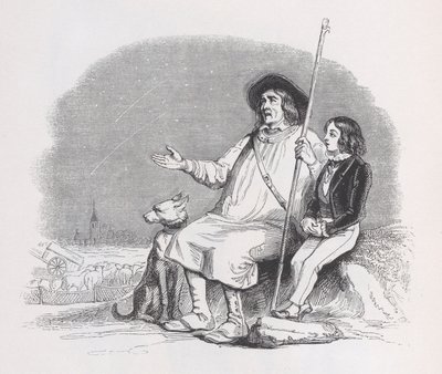 Shooting Stars fra The Complete Works of Béranger, 1836. av Jean Ignace Isidore Gérard