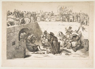 Folket levert til vampyrskattene, mai 1833 av Jean Ignace Isidore Gérard