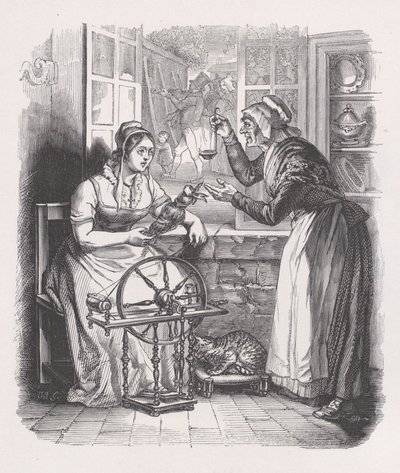 Krigsfangen fra The Complete Works of Béranger, 1836. av Jean Ignace Isidore Gérard