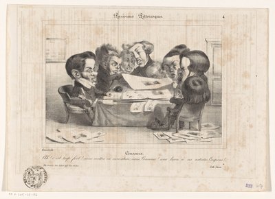 Karikatur av franske sensurer Sensorer (tittel på objekt) Parisiens Picturesques (serietittel på objekt) av Jean Ignace Isidore Gérard Grandville