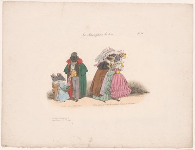 Katter er vennlige mot mus Tenez mes petits rats (...) (tittel på objekt) Samtidsmetamorfoser (serietittel) Les Metamorphoses du Jour (serietittel på objekt) av Jean Ignace Isidore Gérard Grandville