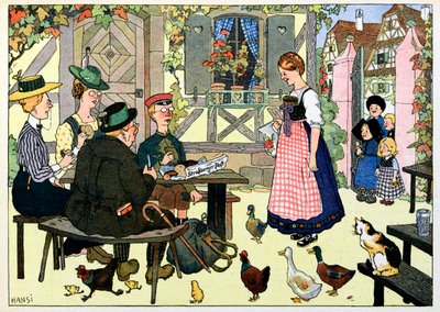 Mein Dorf, die, die nicht vergessen: Deutsche Touristen von Jean-Jacques (1873-1951) Waltz