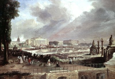 Proklamasjon av Den andre franske republikk, Place de la Concorde, 24. februar av Jean Jacques (after) Champin