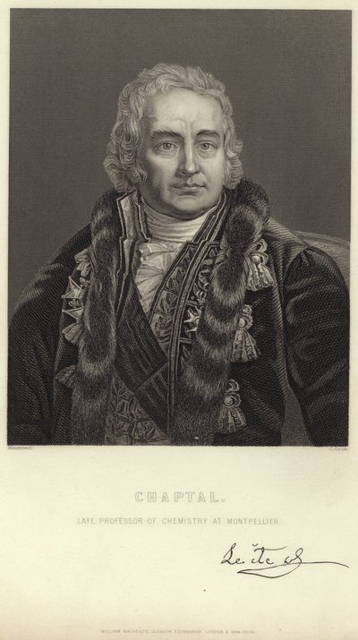 Portrett av Jean-Antoine Chaptal av Jean Jacques Francois Monanteuil