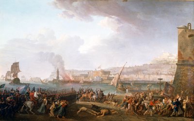 Inntreden av den franske hæren kommandert av general Championet i Napoli, 21/01/1799. Maleri av Taurel Jean Jacques François (1757 - 1832). 1799. Slottene i Versailles og Trianon. av Jean Jacques Francois Taurel