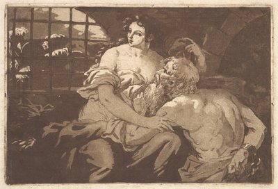 Roman Charity, i et album som inneholder Recueil de Compositions par..., 1782-1821. av Jean Jacques Lagrenee