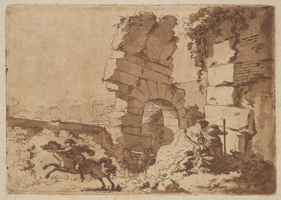 Le Colisée The Colosseum, i et album som inneholder Recueil de Compositions par Lagren..., 1782-1821. av Jean Jacques Lagrenee