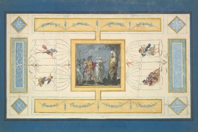 Study for a Ceiling, n.d.. av Jean Jacques Lagrenee