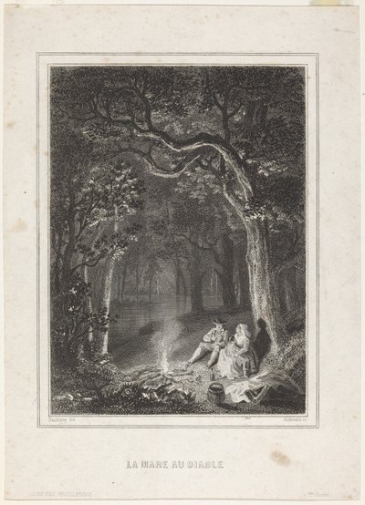 Djevelens dammen av Jean Jacques Outhwaite, after Charles François Daubigny