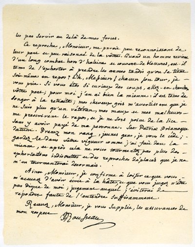 Brev fra Jean Jaques Rousseau, 15. juli 1764. av Jean Jacques Rousseau
