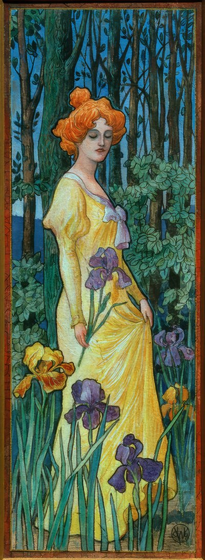 Kvinnen med iris av Jean Jacques Waltz