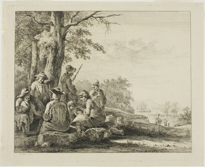 Familienszene in der Landschaft von Jean-Jacques de Boissieu