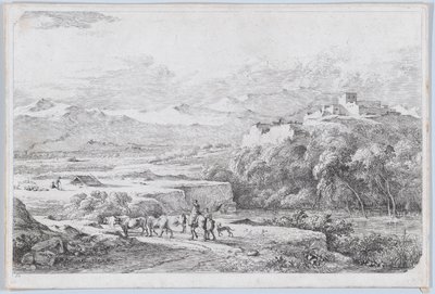 Landskap etter Van der Cabel, ca. 1773. av Jean Jacques de Boissieu