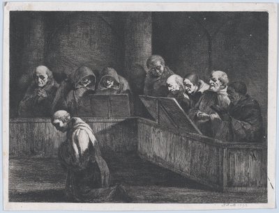 Monks Chanting, 1795. av Jean Jacques de Boissieu
