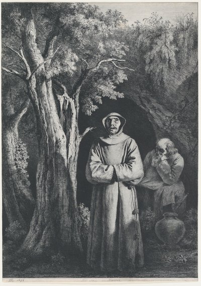 Munker i ørkenen, 1797. av Jean Jacques de Boissieu