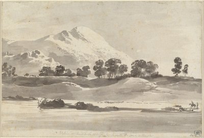 Mount Cairo fra over elven Melfa av Jean Jacques de Boissieu